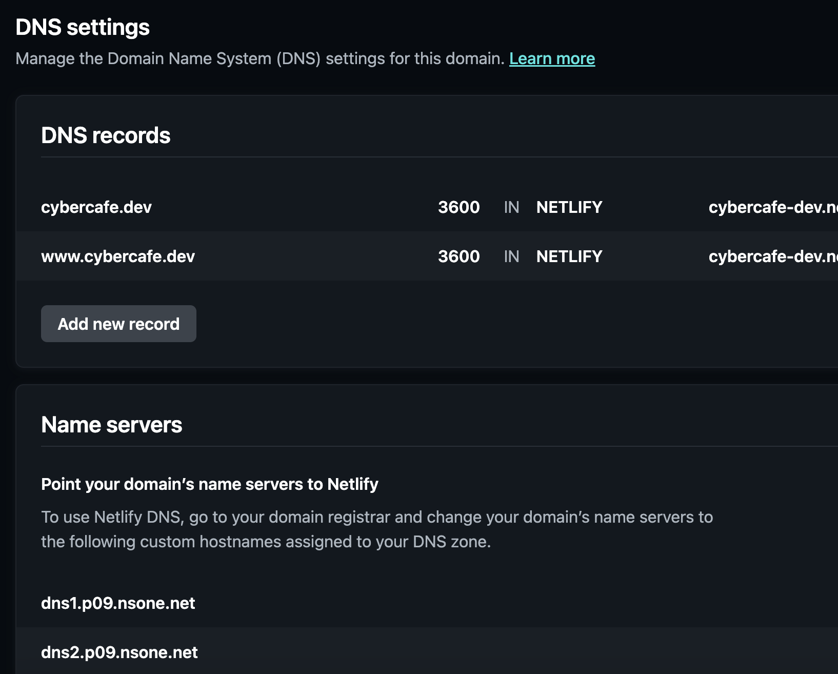 netlify-dns