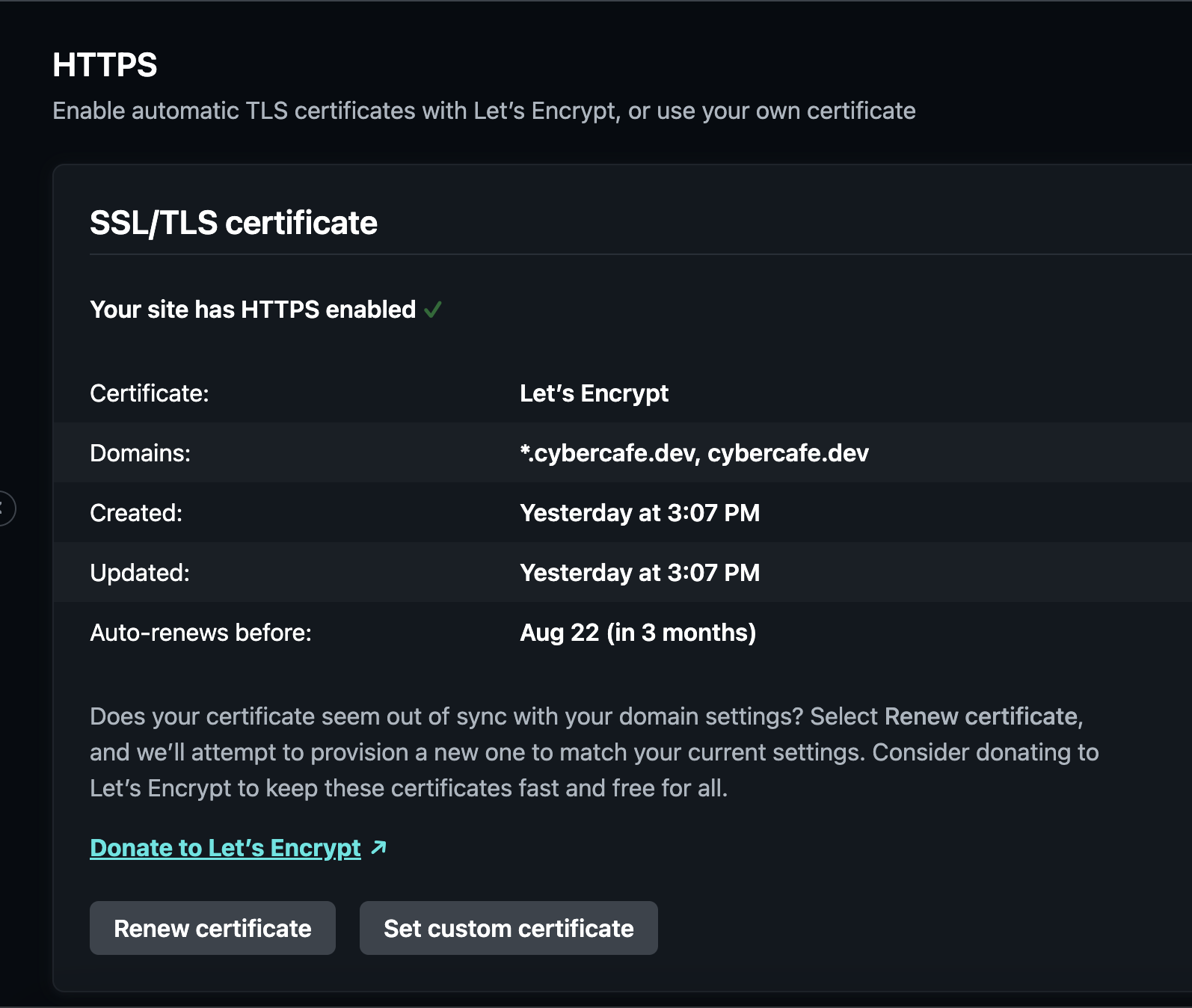 cybercafe.dev-netlify-ssl-letsencrypt