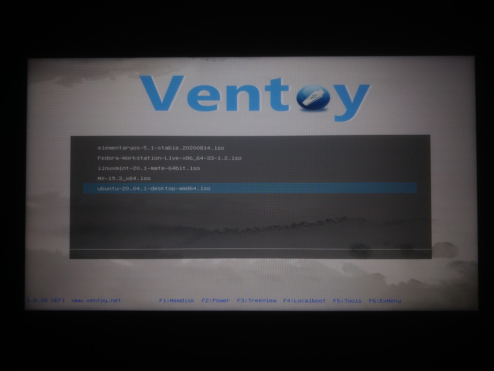 ventoy-menu